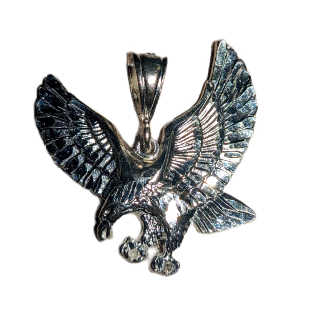Eagle Pendant 925 Stamped silver - Picture 2 of 3